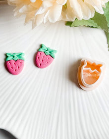 Strawberry Clay Cutter: Fruit Earring & Stud Maker (15mm-60mm)