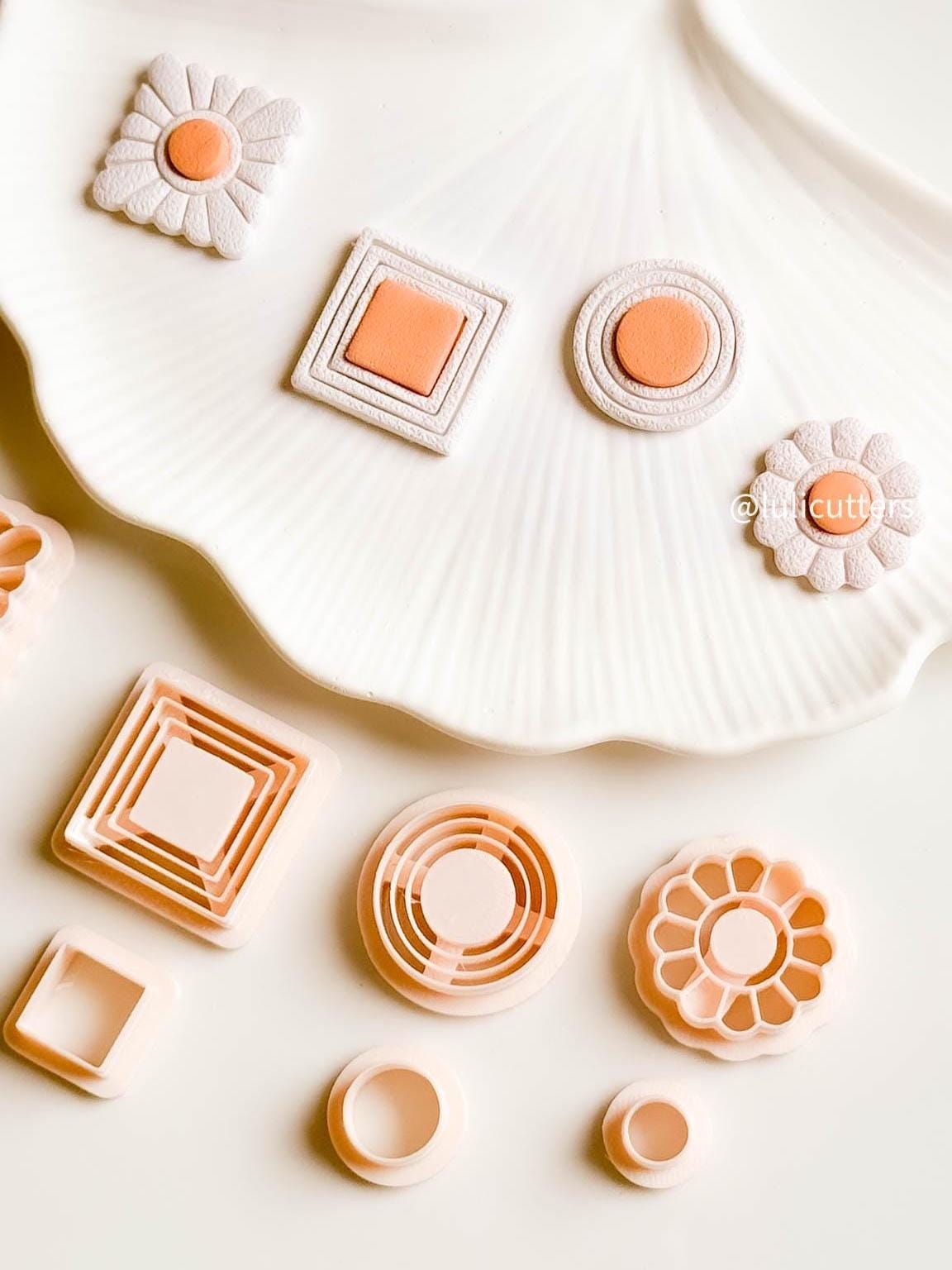 Bezel Frame Clay Earring Cutter Set 4 Unique Shapes, Single or as Bundle