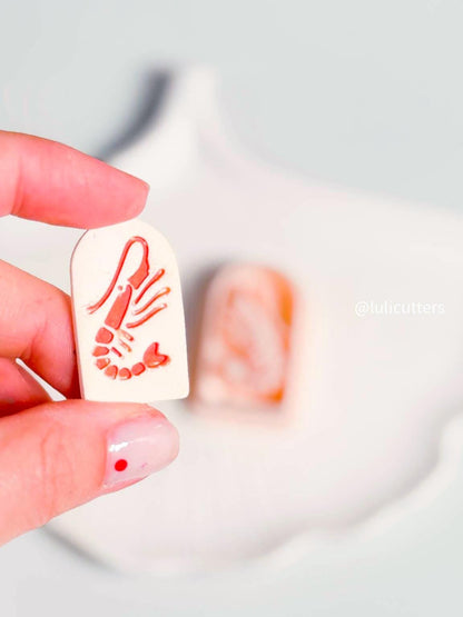 Shrimp/Lobster Clay Cutter: Sea Creature Polymer Clay Tool