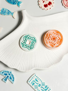 Mediterranean Tile Clay Cutter: Polymer Clay Earring & Pendant Imprint