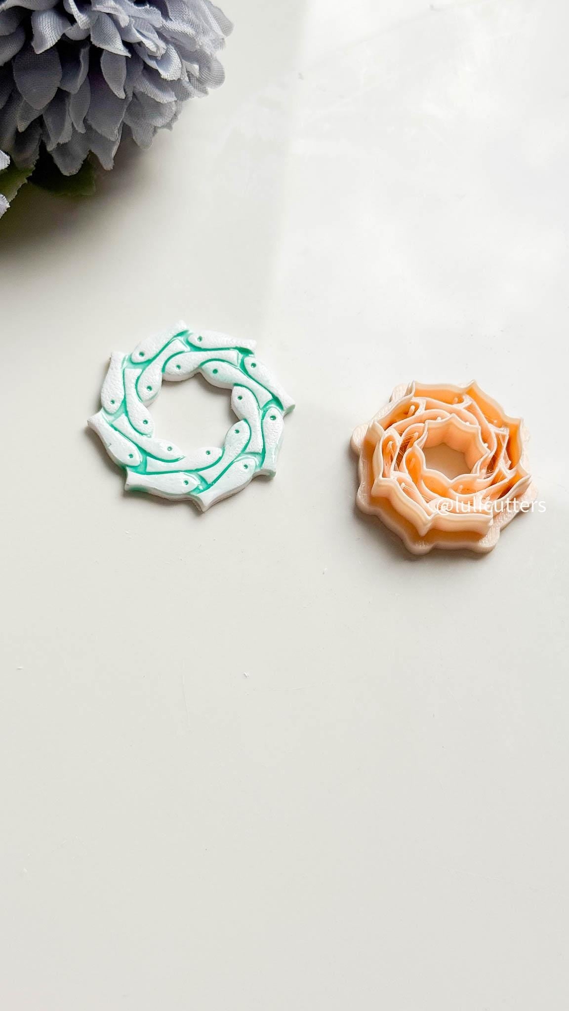 Fish Wreath Polymer Clay Cutter: Ocean Earrings & Pendants