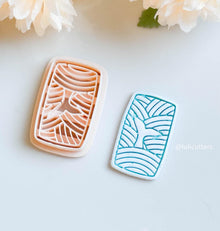 Whale Tail Wave Clay Cutter Ocean Scene Imprint Design (5 Sizes) -
