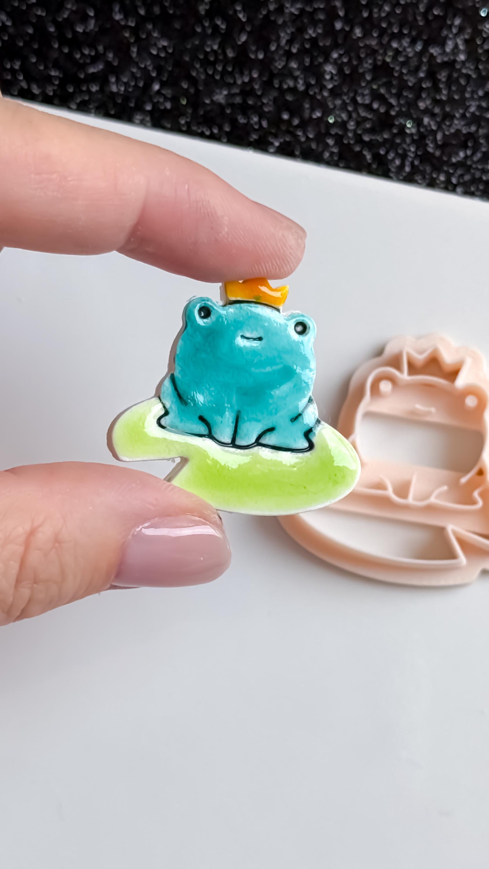 Frog Prince Polymer Clay Cutter: Fairy Tale Earrings, 5 Sizes