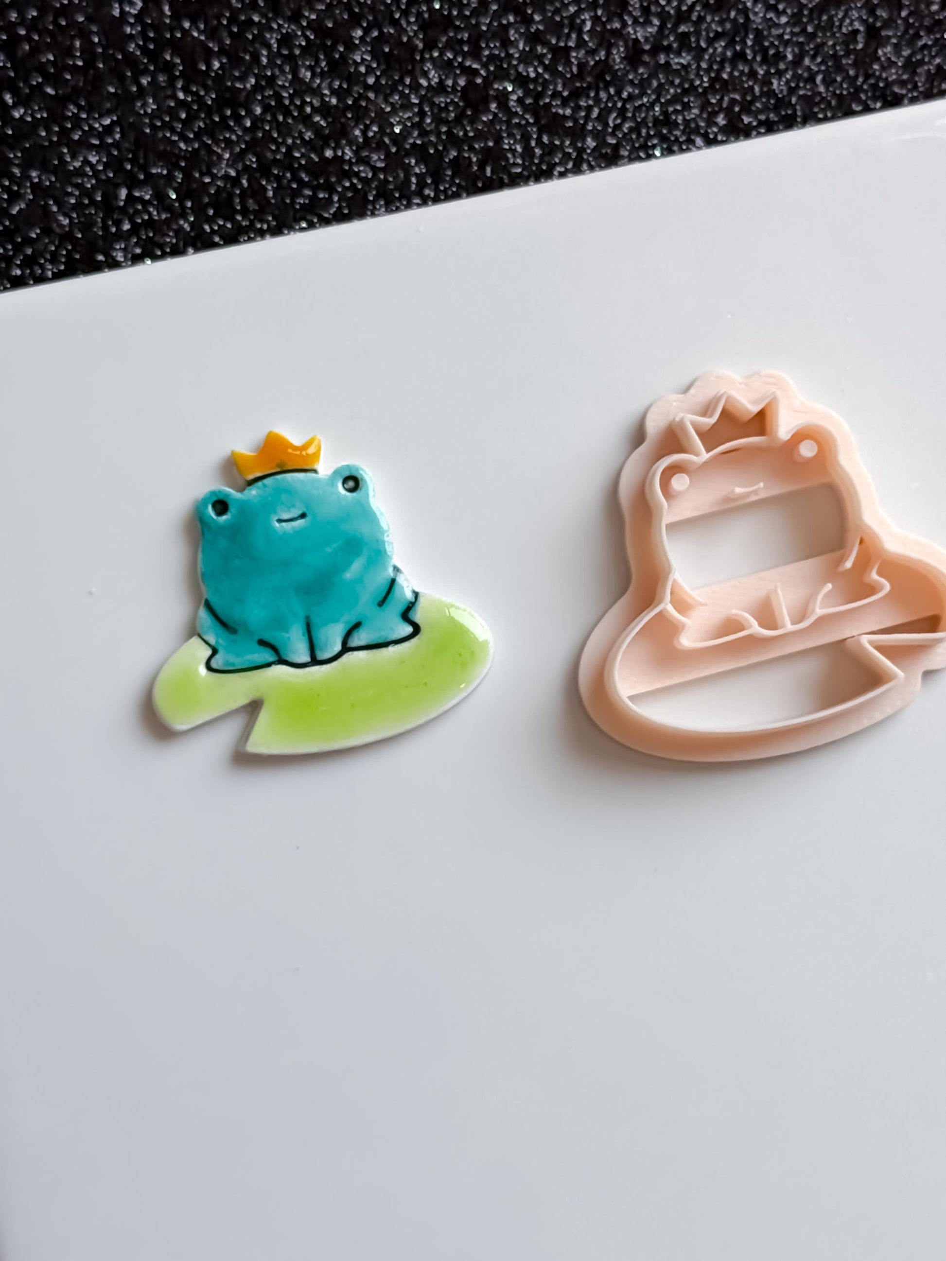 Frog Prince Polymer Clay Cutter: Fairy Tale Earrings, 5 Sizes