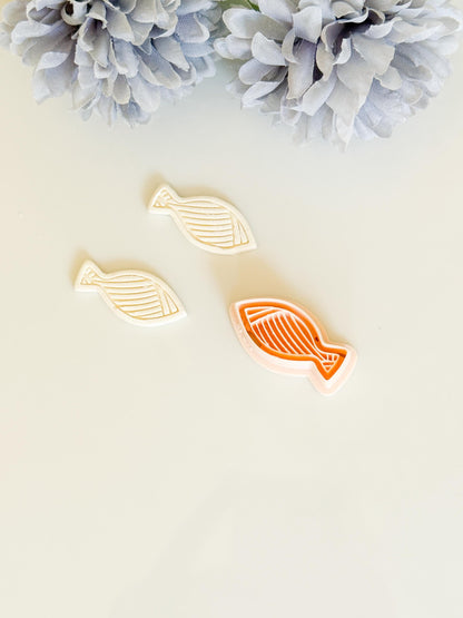 Textured Fish Polymer Clay Cutter: Coastal Jewelry Design
