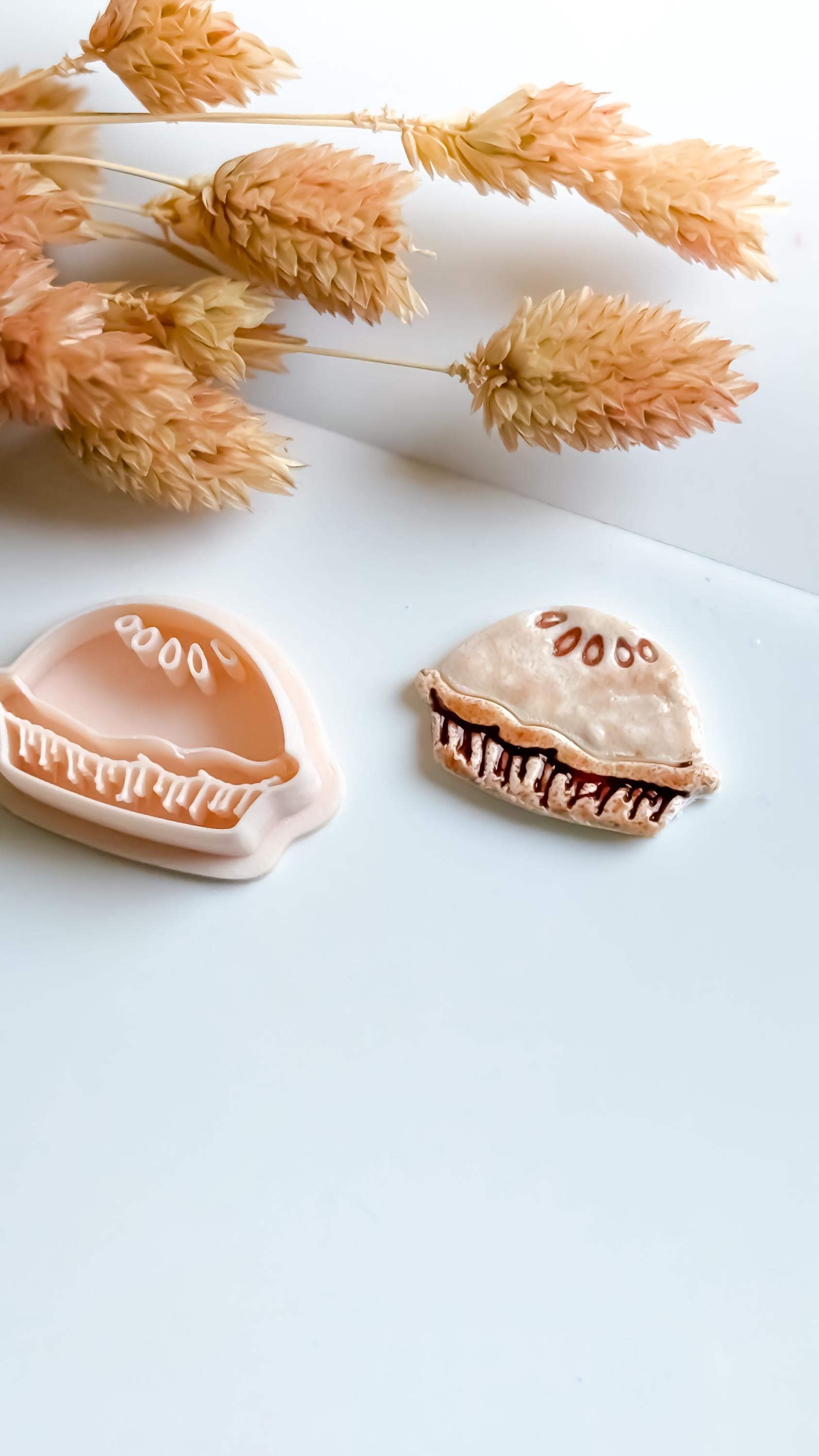 Mini Pie Polymer Clay Cutter Set: Autumn Earrings, Charms, Studs