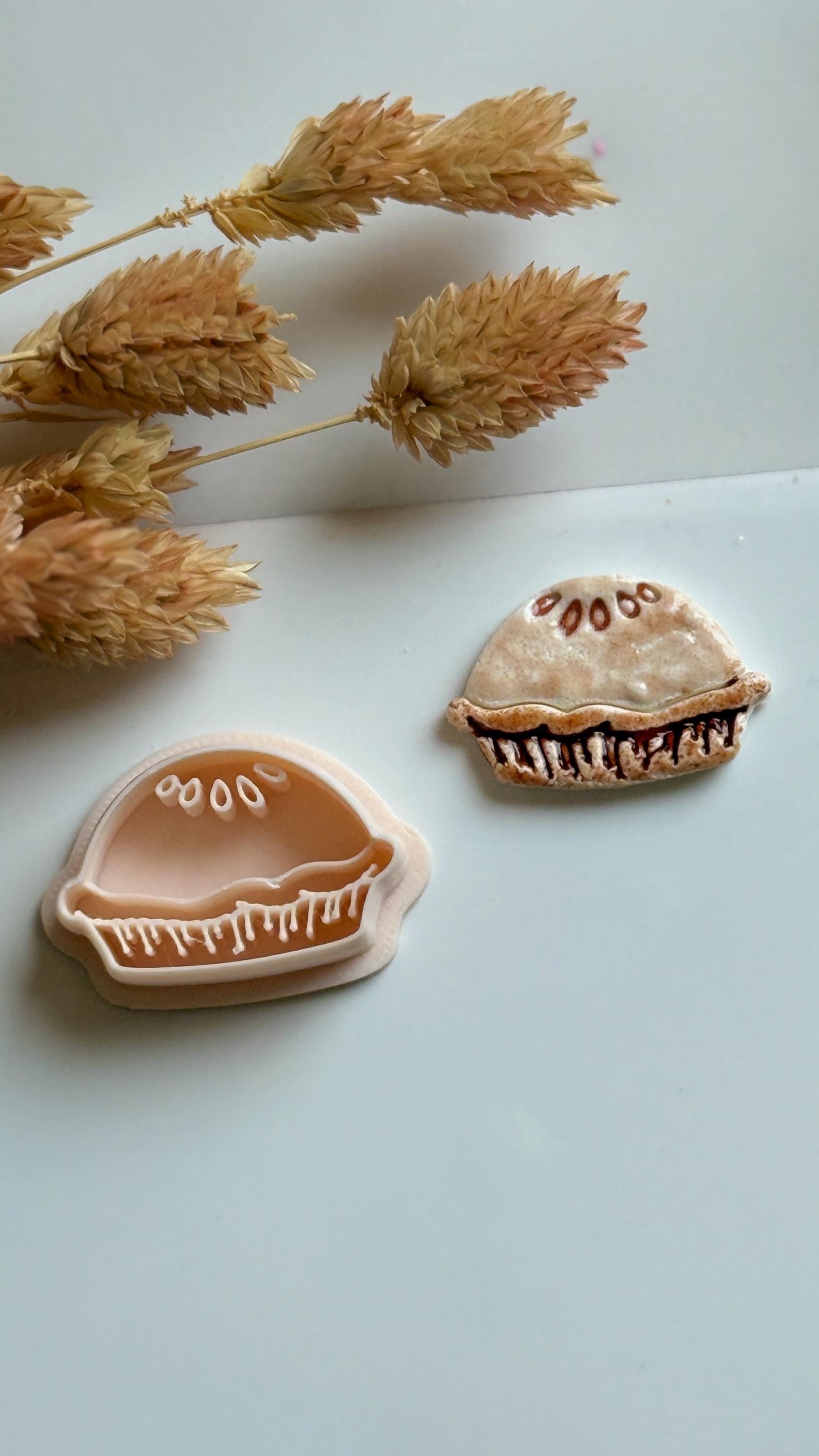 Mini Pie Polymer Clay Cutter Set: Autumn Earrings, Charms, Studs