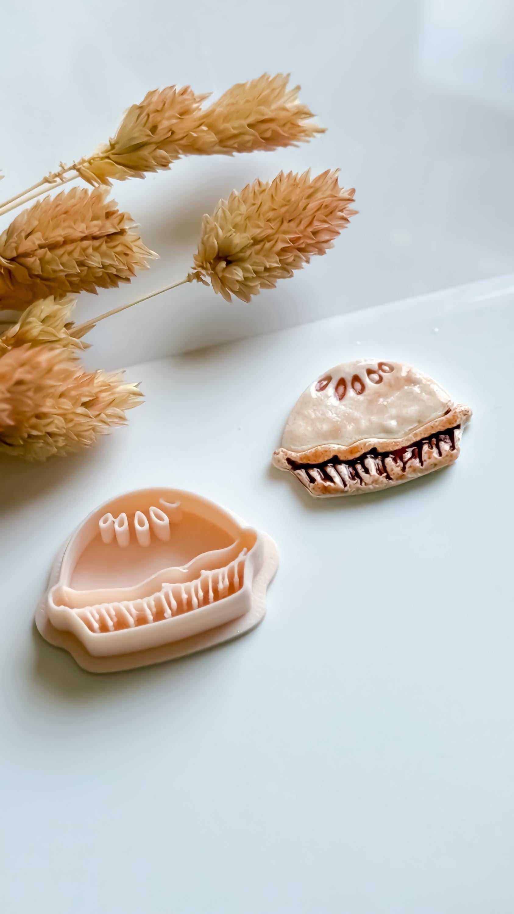 Mini Pie Polymer Clay Cutter Set: Autumn Earrings, Charms, Studs