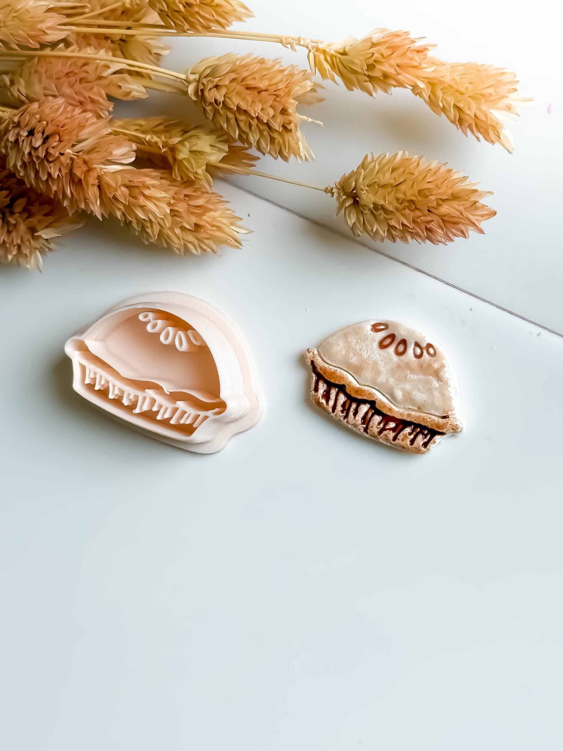Mini Pie Polymer Clay Cutter Set: Autumn Earrings, Charms, Studs