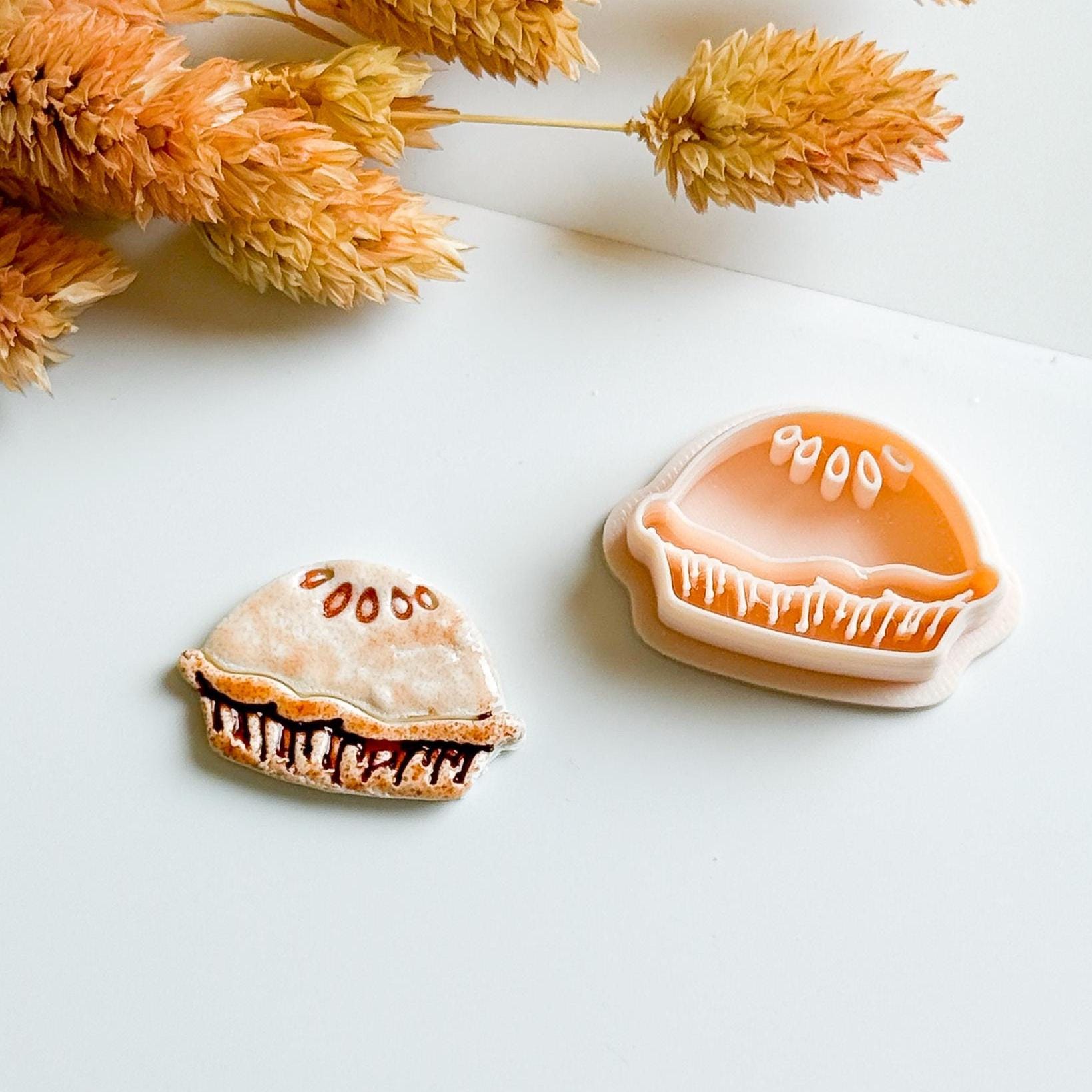 Mini Pie Polymer Clay Cutter Set: Autumn Earrings, Charms, Studs