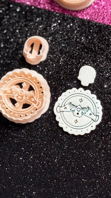 Ouija Polymer Clay Cutter Set: Skull Topper, Witchy Earrings