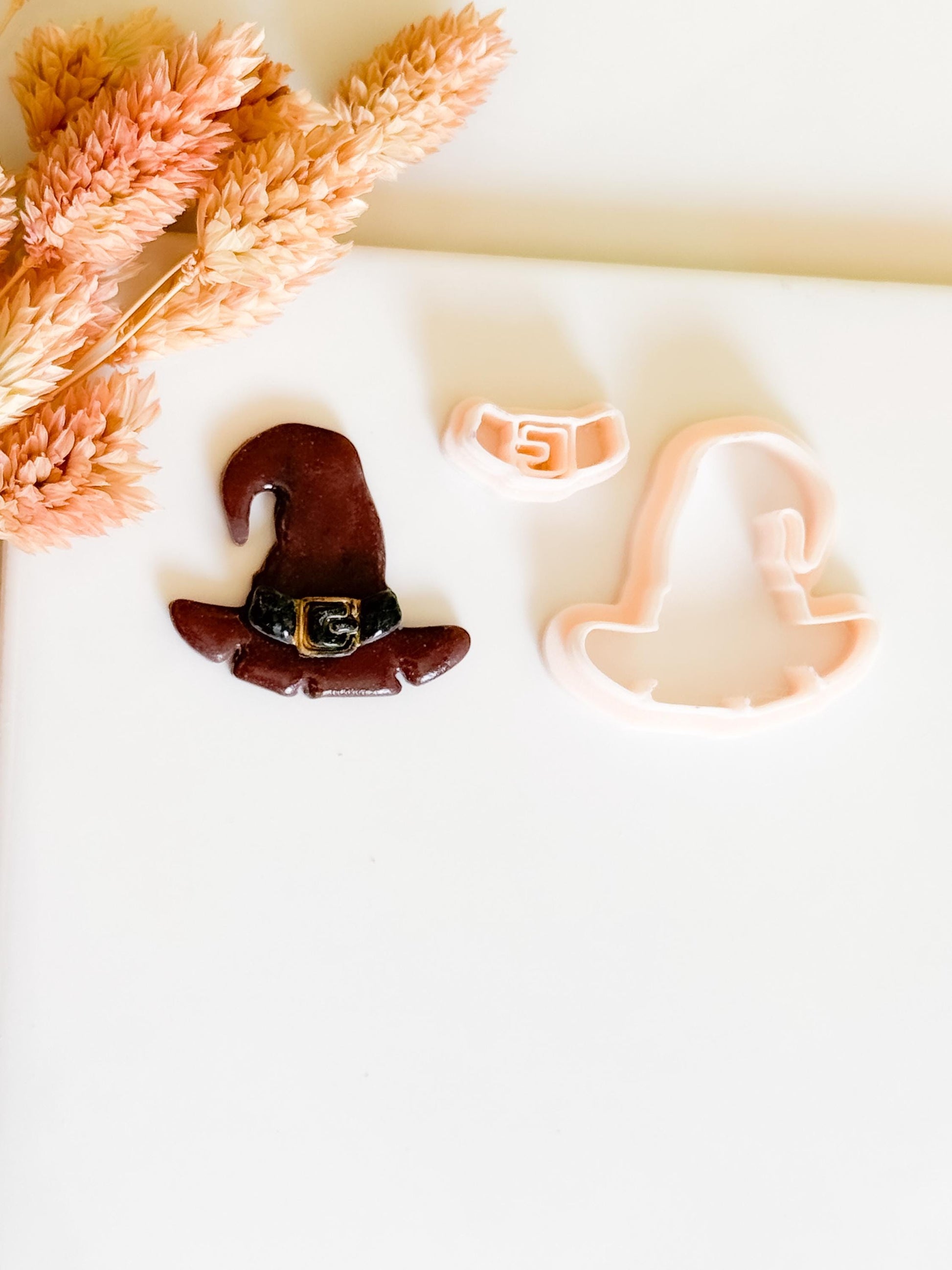 Witch Hat Clay Cutter Set: Halloween Polymer Clay Earring Tool