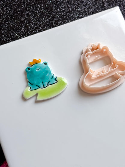 Frog Prince Polymer Clay Cutter: Fairy Tale Earrings, 5 Sizes
