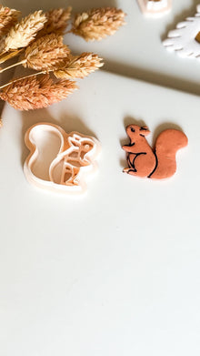 Squirrel Polymer Clay Cutter: Woodland Animal Mold for Earrings & Charms