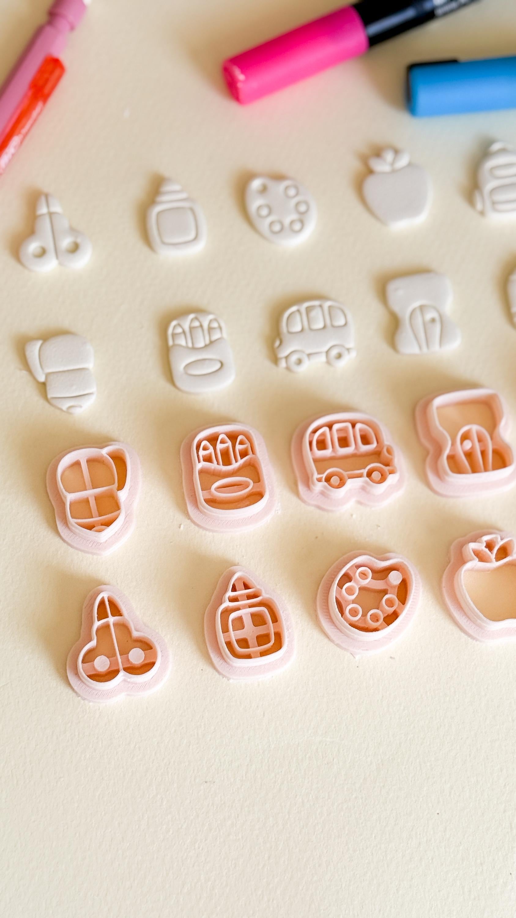 Back to School Clay Cutters: Polymer Clay Earring Making Tools