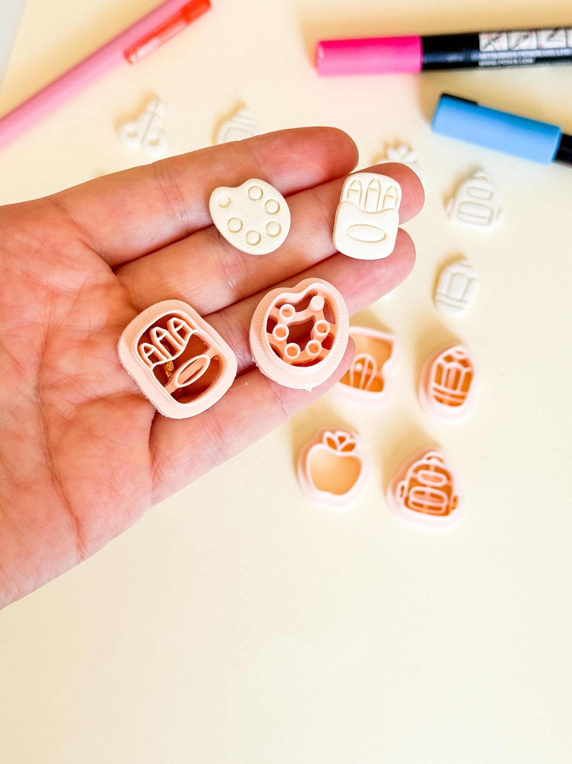 Back to School Clay Cutters: Polymer Clay Earring Making Tools