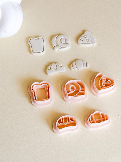 Bakery Bites Clay Cutter Set: Miniature Food Jewelry Molds