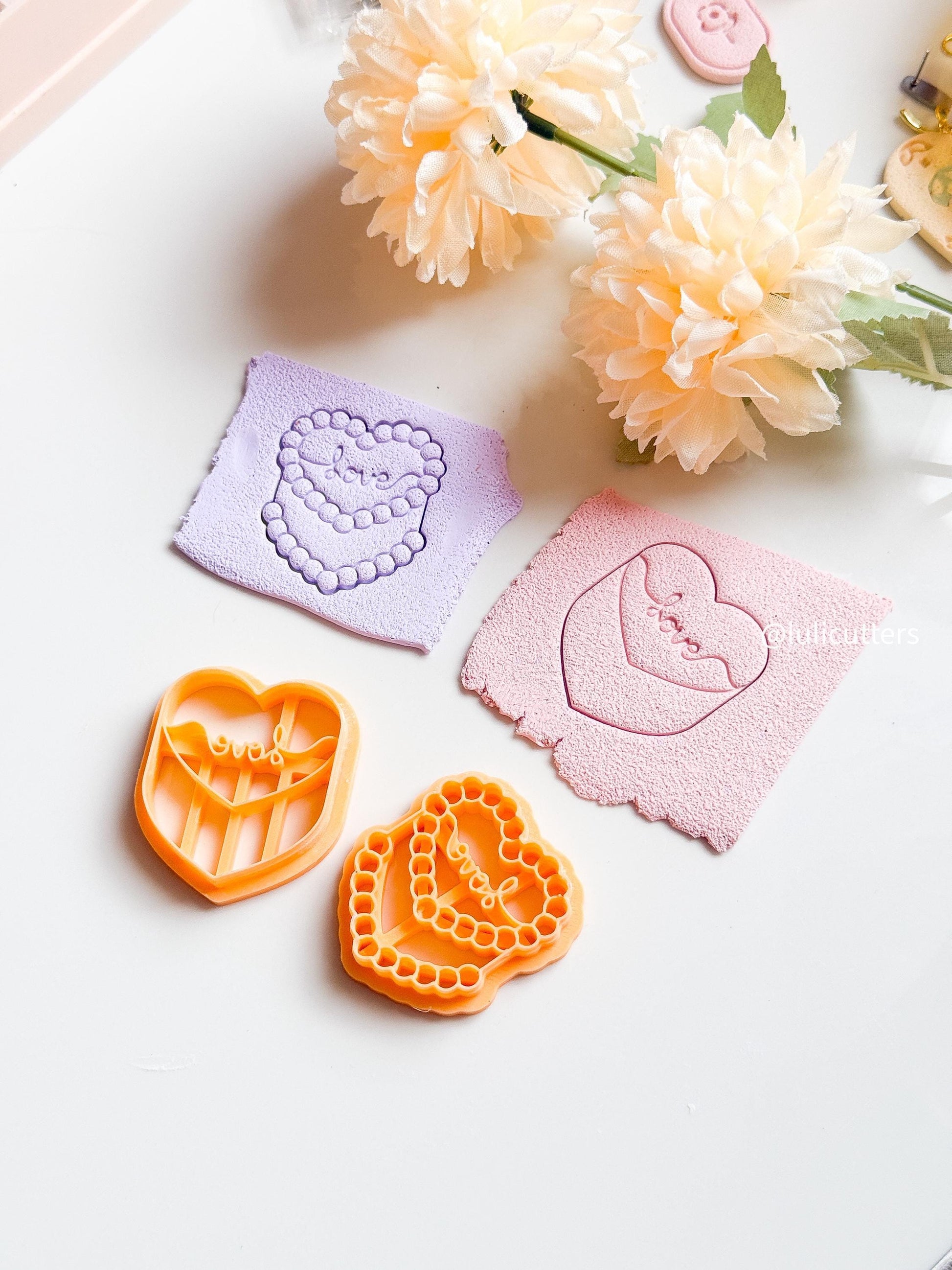 Love Heart Polymer Clay Cutter: Valentine Earrings & Jewelry Designs