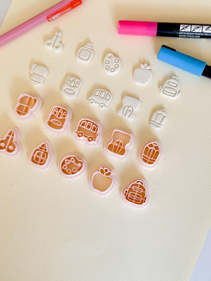 Back to School Clay Cutters: Polymer Clay Earring Making Tools