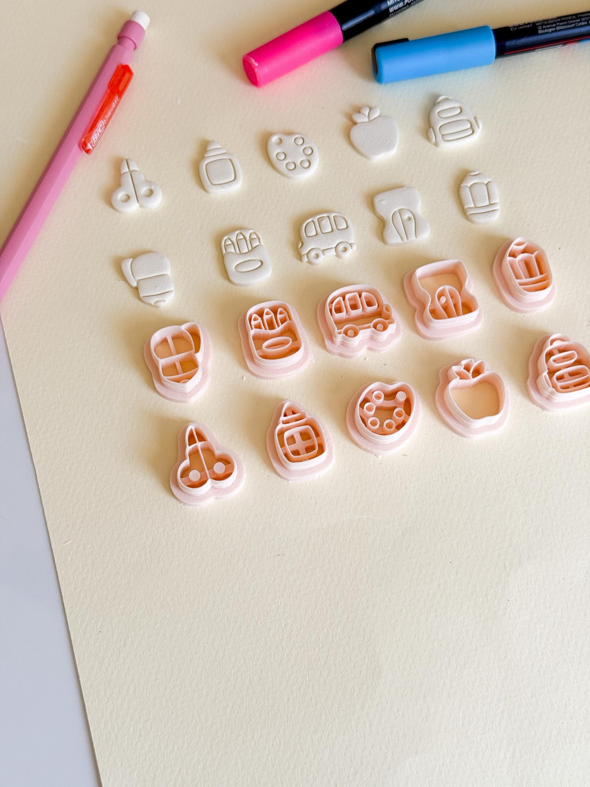 Back to School Clay Cutters: Polymer Clay Earring Making Tools