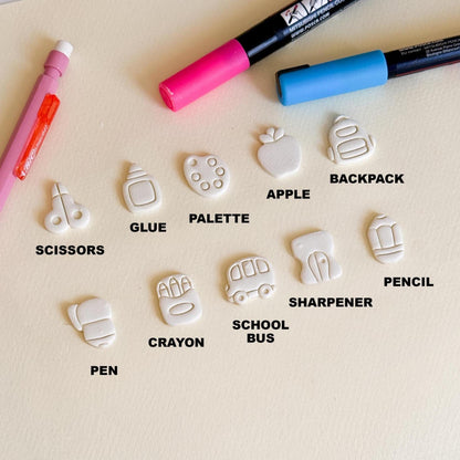 Back to School Clay Cutters: Polymer Clay Earring Making Tools