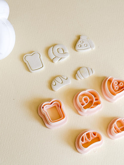 Bakery Bites Clay Cutter Set: Miniature Food Jewelry Molds