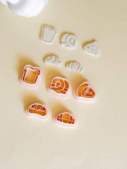 Bakery Bites Clay Cutter Set: Miniature Food Jewelry Molds