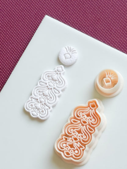 Floral Dangle Earring Polymer Clay Cutter Set Jewelry Making Tools