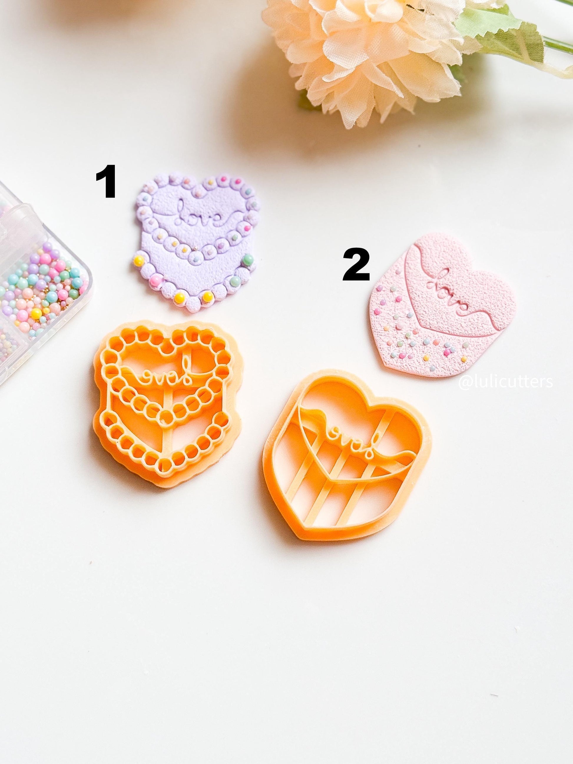 Love Heart Polymer Clay Cutter: Valentine Earrings & Jewelry Designs