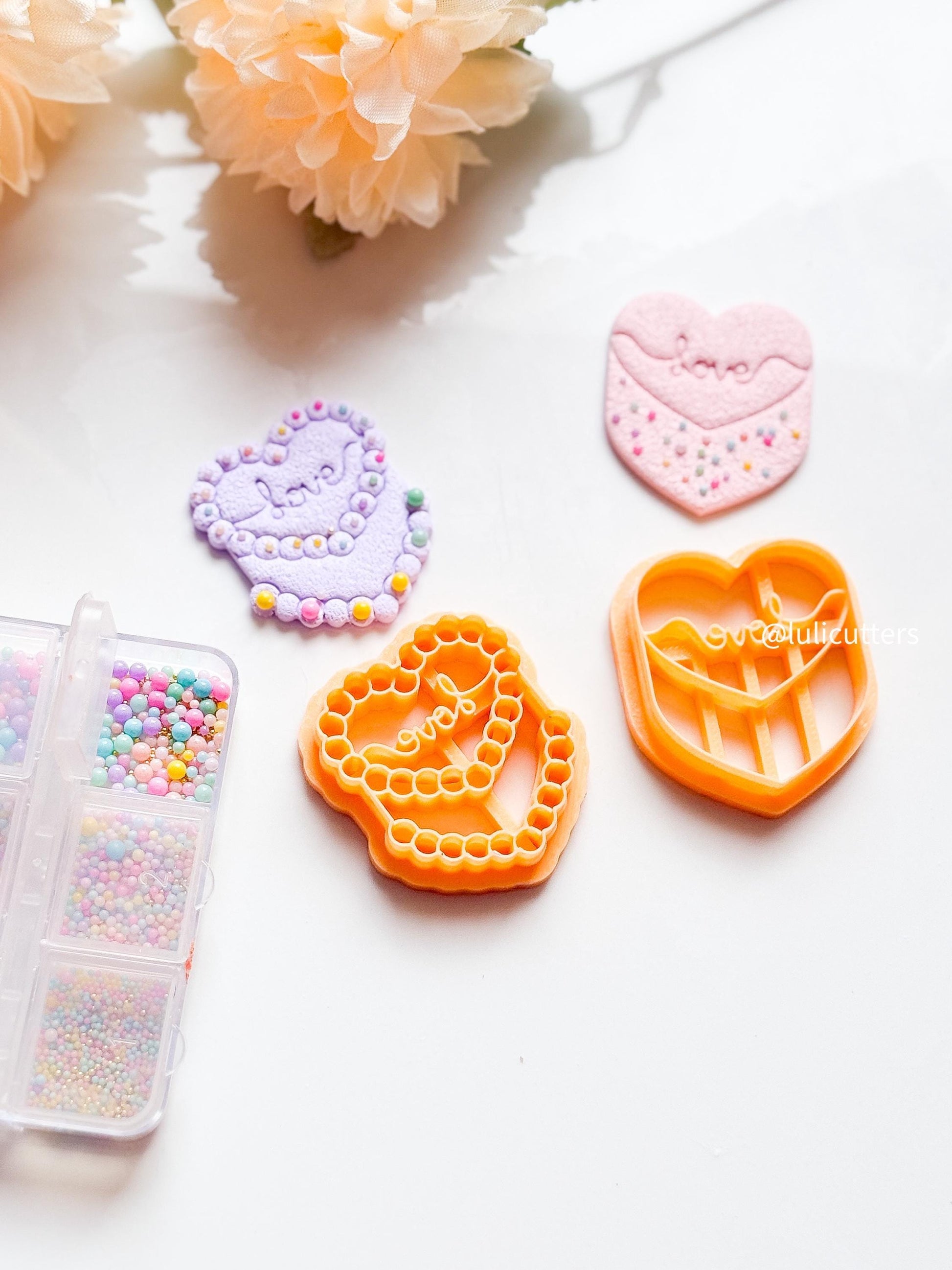 Love Heart Polymer Clay Cutter: Valentine Earrings & Jewelry Designs