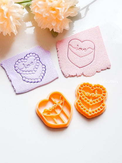 Love Heart Polymer Clay Cutter: Valentine Earrings & Jewelry Designs