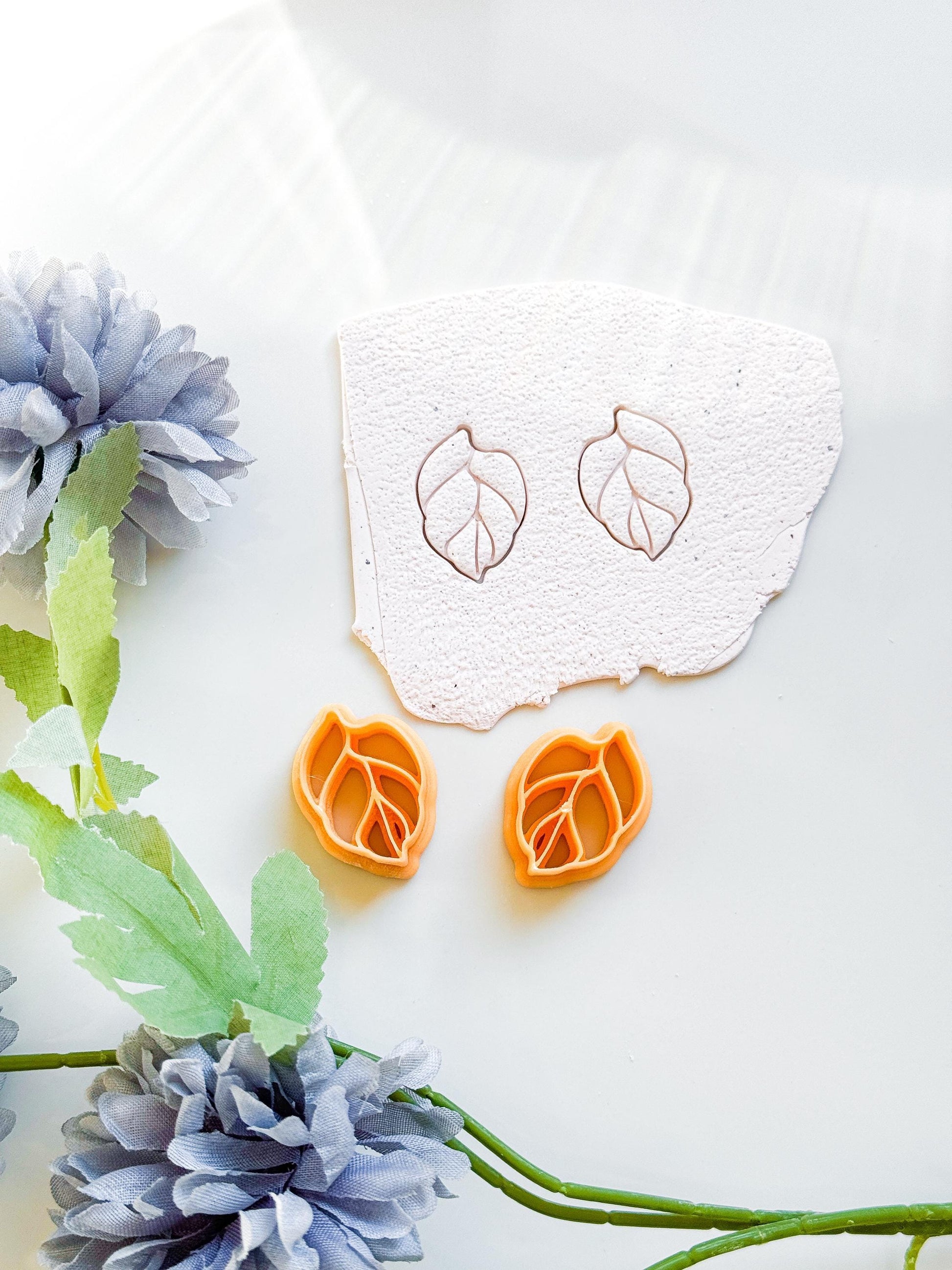 Leaf Polymer Clay Cutter Nature Inspired Earring Making Tool