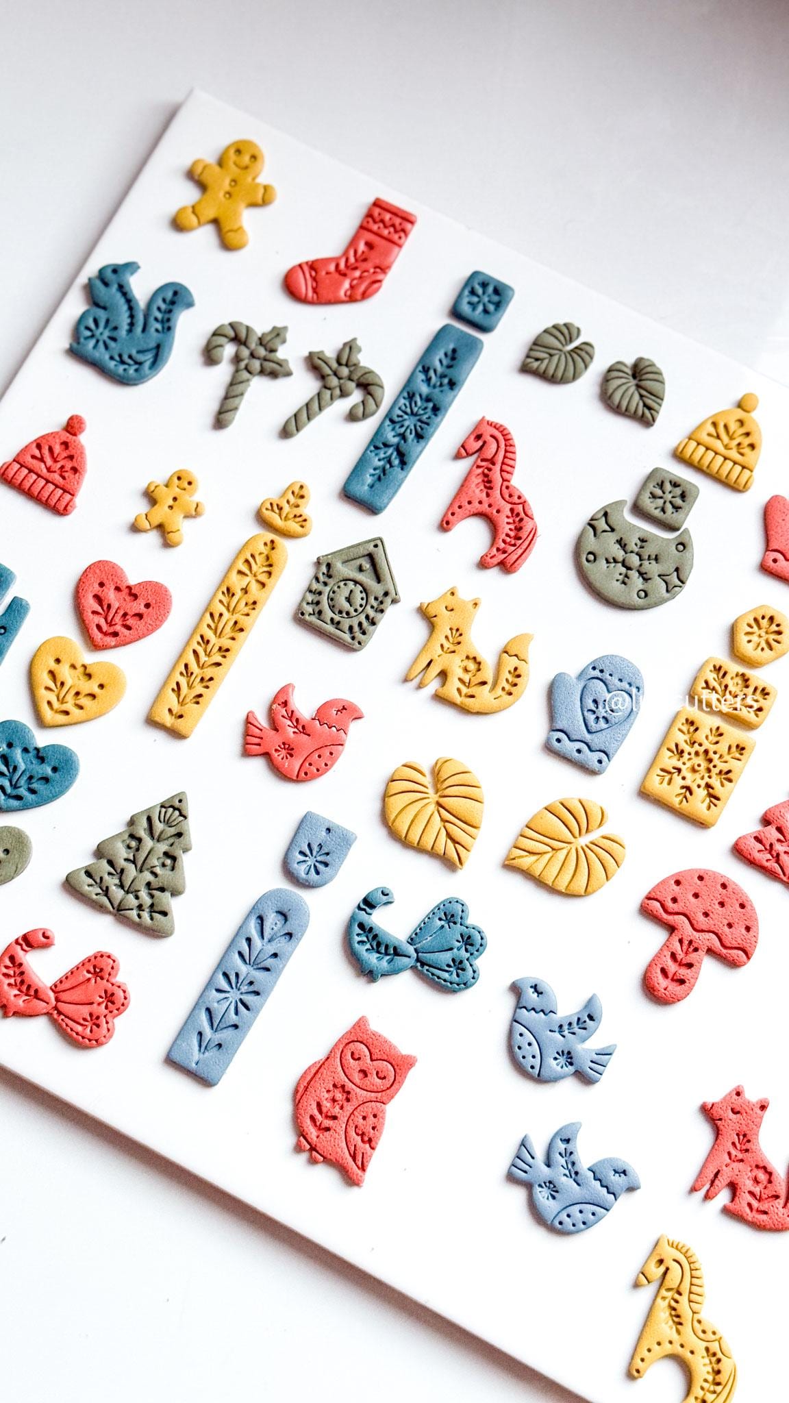 Nordic Christmas Stocking Polymer Clay Earring Cutter Holiday Ornament Jewelry Tool