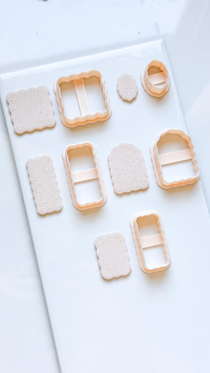 Scalloped Polymer Clay Cutters: Wavy Jewelry Making Tools
