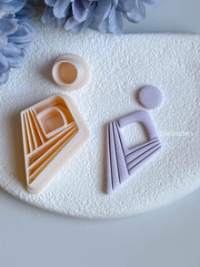 Geometric Arch Earring Cutter Set Includes 40 mm Base + 14 mm Circle Topper