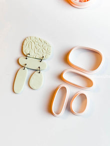 Modular Clay Cutter Set: Organic Linked Earring Shapes