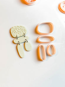 Modular Clay Cutter Set: Organic Linked Earring Shapes
