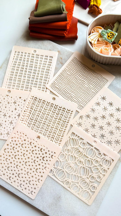 Starburst Stencil for Polymer Clay: Twinkle Star Pattern, Jewelry Design