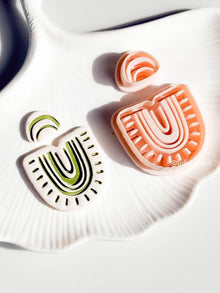 Boho Curve Clay Cutter Set Includes Base + Arch Top for Earrings