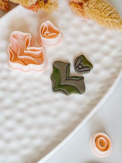 Floral Fan Clay Cutters: Polymer Clay Earring & Jewelry Making Tools
