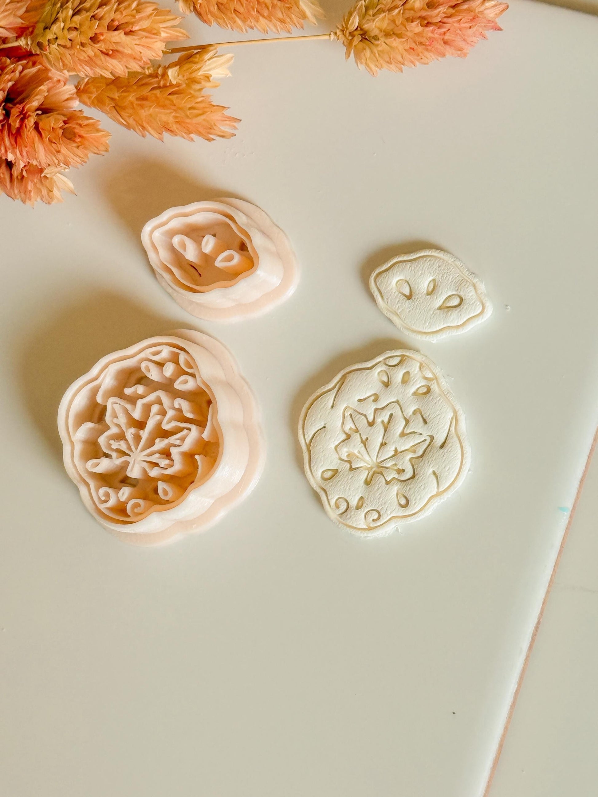 Maple Leaf Earring Cutter Set: Polymer Clay Autumn Jewelry Tools