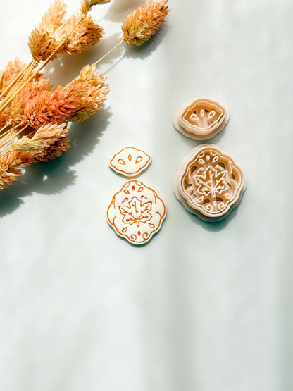 Maple Leaf Earring Cutter Set: Polymer Clay Autumn Jewelry Tools