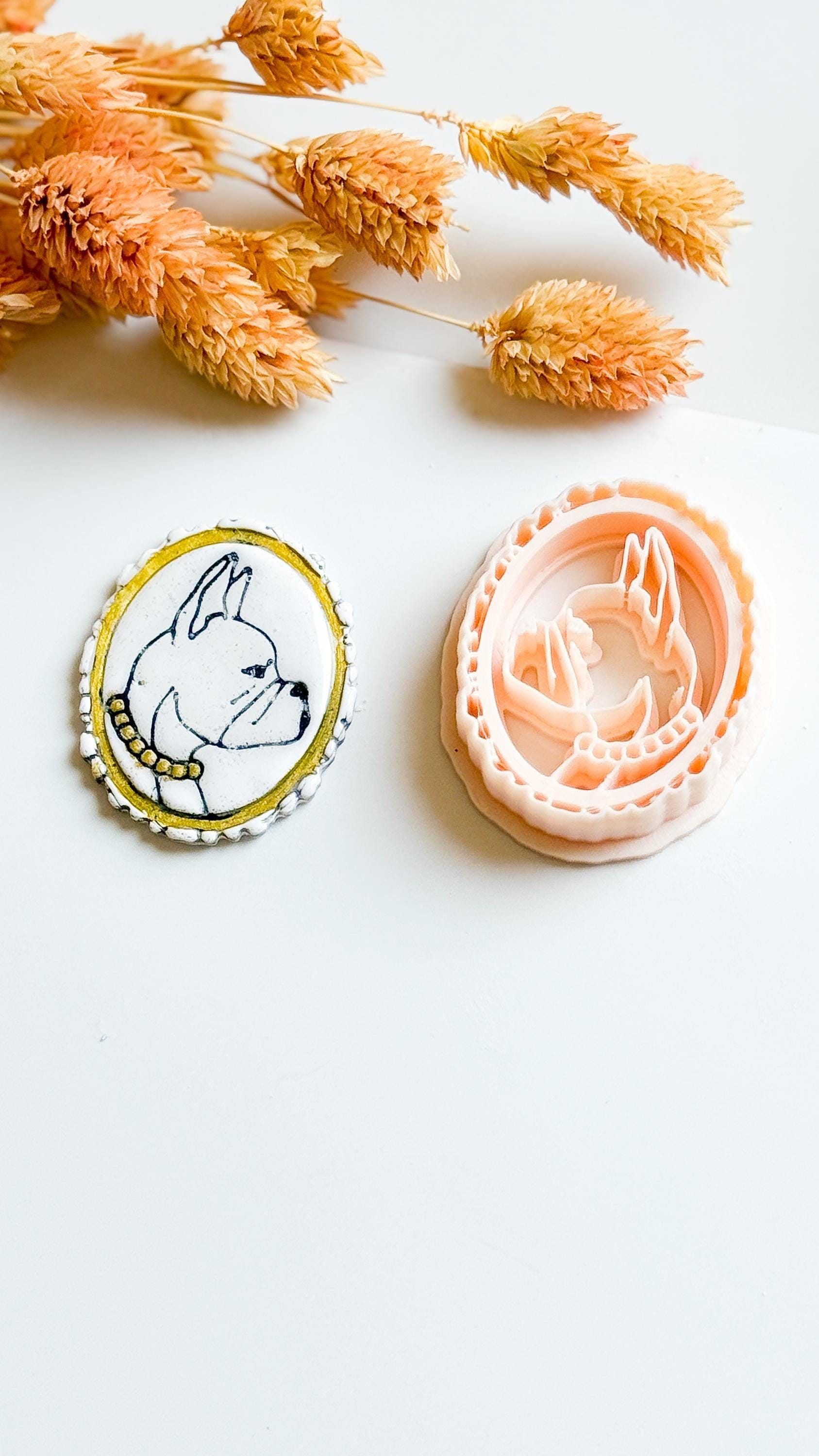French Bulldog Polymer Clay Cutter: Dog Breed Charm, Earring Mold
