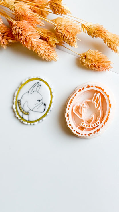 French Bulldog Polymer Clay Cutter: Dog Breed Charm, Earring Mold