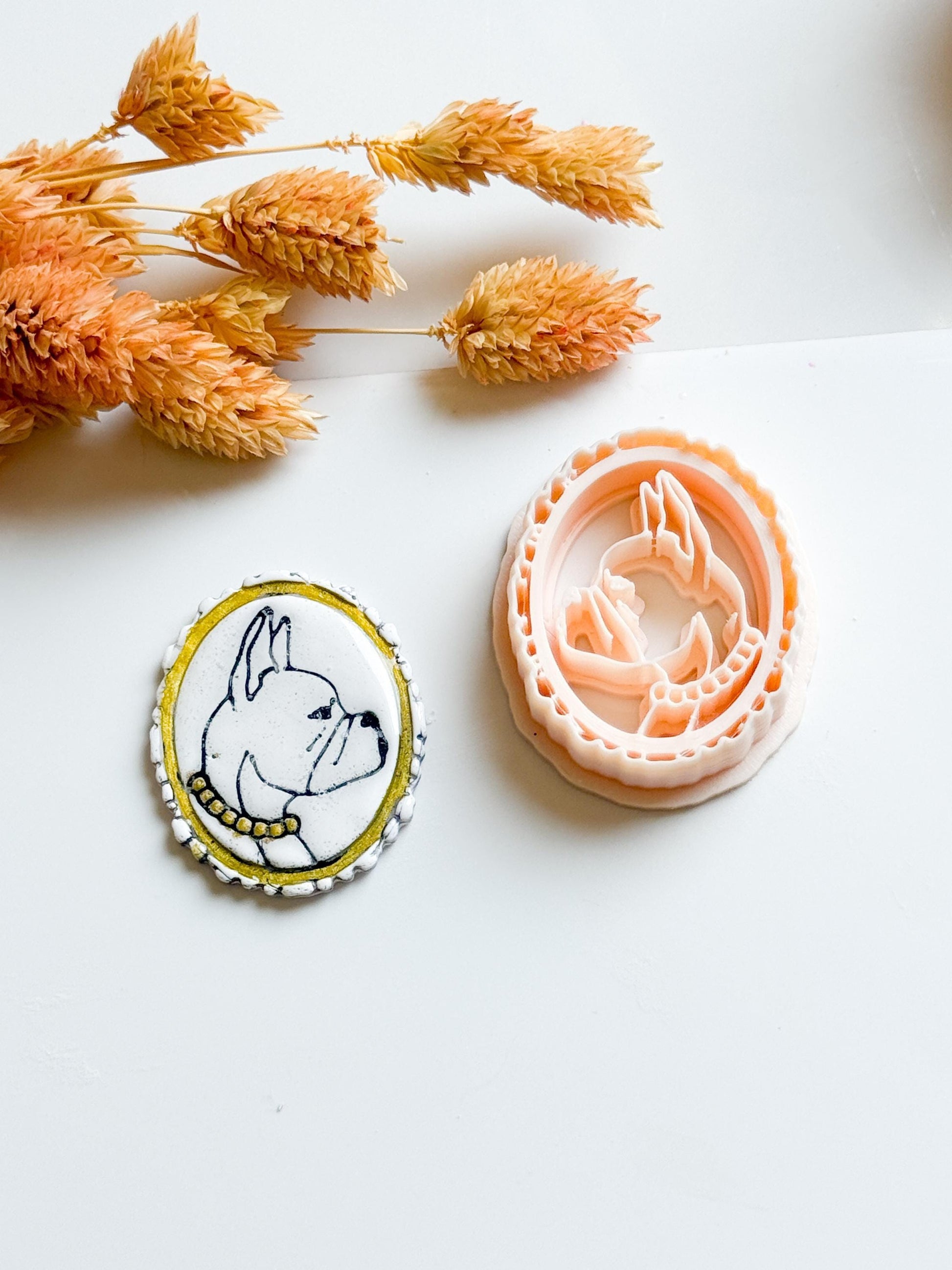 French Bulldog Polymer Clay Cutter: Dog Breed Charm, Earring Mold