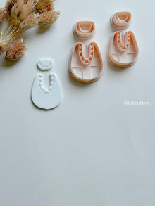 Modern Arch Clay Cutter Set: Geometric Polymer Clay Earring Molds