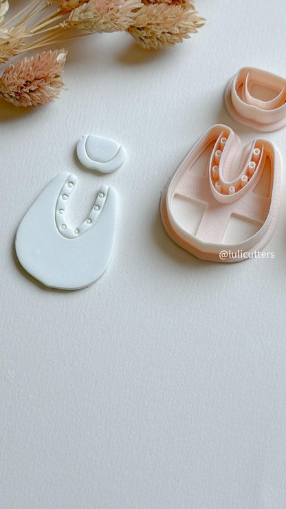 Modern Arch Clay Cutter Set: Geometric Polymer Clay Earring Molds