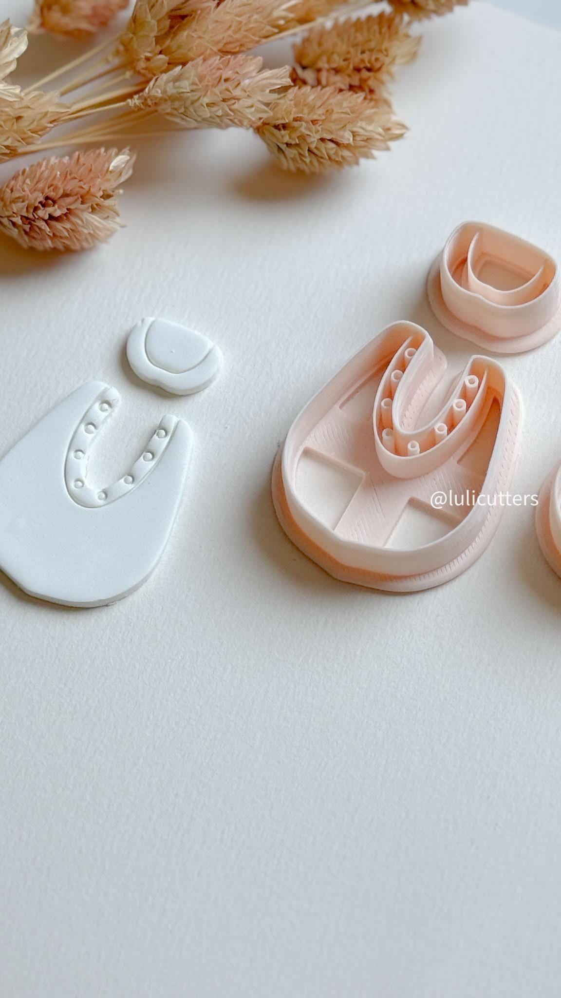 Modern Arch Clay Cutter Set: Geometric Polymer Clay Earring Molds