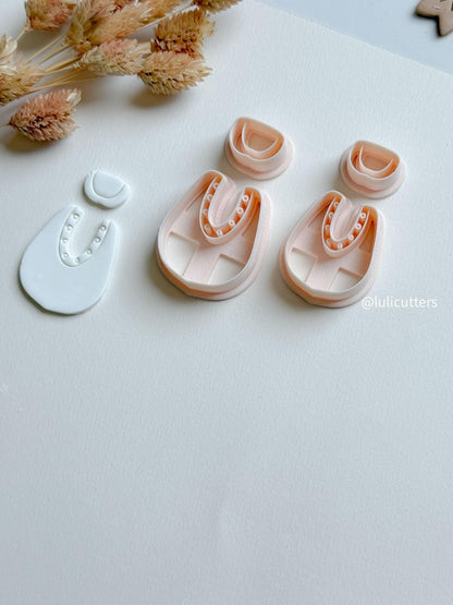 Modern Arch Clay Cutter Set: Geometric Polymer Clay Earring Molds
