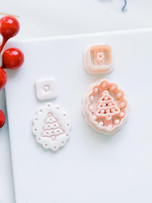 Winter Fairy Christmas Tree Polymer Clay Cutter Set Holiday Earrings & Jewelry